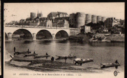 Angers , Le Pont De La Basse Chaine Et Le Château - Angers