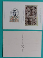 Carte Guillaume Le Conquérant 1087-1987-Tapisserie De Bayeux - Le Duc Et Ses 2 Demi-frères - Année1987 - Bloques Souvenir