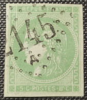 Emission De Bordeaux N° 42B  Avec Oblitération Losange 2145, Signé SCHELLER  TTB - 1870 Ausgabe Bordeaux