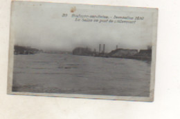 92. CPA - BOULOGNE SUR SEINE - Inondations 1910 -la Seine Au Pont De Billancourt - - Boulogne Billancourt