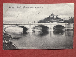 Cartolina - Torino - Ponte Monumentale Umberto I - 1906 - Sonstige & Ohne Zuordnung