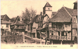 CPA Carte Postale France  Salies-de-Béarn  Vieilles Maisons Sur La Saleys VM80141 - Salies De Bearn