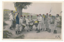 CPA Carte Photo De Soldats Musiciens Envoyée Par Un Du 97 Infanterie 12° Cie 3° Bataillon à Chambéry Guerre 1914-1918 - Oorlog 1914-18