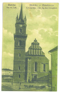 RO 87 - 18405 BISTRITA, Evanghelical Church, Romania - Old Postcard - Unused - 1927 - Roemenië