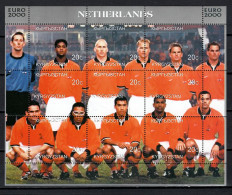 Kyrgyzstan 2000 Football Soccer European Championship, Sheetlet Netherlands Team MNH - UEFA European Championship