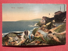 Cartolina - Nervi ( Genova ) - Scogliera - 1916 - Genova (Genua)