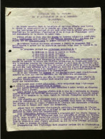 Tract Presse Clandestine Résistance Belge WWII WW2 'Precisions Sur Le Probleme De L'alimentation...' 2 Pages - Documents