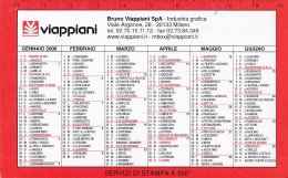 Calendarietto - Viappiani - Milaano - Anno 2000 - Petit Format : 1991-00