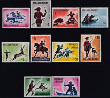 History Of Hunting - 1961 - Unused Stamps