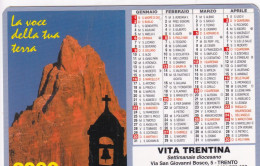 Calendarietto - Vita Trentina - Settimanale Diocesano - Trento - Anno 2000 - Small : 1991-00