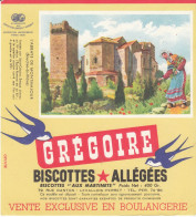 BUVARD & BLOTTER - Biscottes Grégoire - L'abbaye De MONTMAJOUR (Bouches Du Rhône) - Sonstige & Ohne Zuordnung