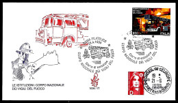 ITALIE - CAMION DE POMPIERS - PAR LE CONSEIL DE L'EUROPE -  - Pompieri