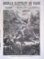 Giornale Illustrato Dei Viaggi 25 Marzo 1880 Condor Palazzo Praga Tenente Bove - Ante 1900