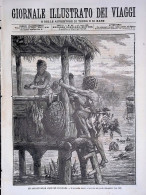 Giornale Illustrato Dei Viaggi 15 Aprile 1880 Corriere California Maracaibo Bove - Ante 1900