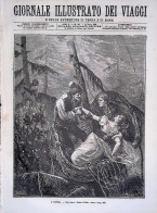 Giornale Illustrato Dei Viaggi 11 Marzo 1880 Pesca Irlanda Asfissia Zemlja Mare - Antes 1900