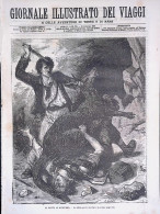 Giornale Illustrato Dei Viaggi 26 Febbraio 1880 Arrivo Della Vega Caccia Canguro - Antes 1900
