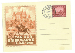 COV 67 - 211 SIBIU January 11.1942, Postal Stamp Day, Romania - Postcard - Used - 1942 - Andere & Zonder Classificatie