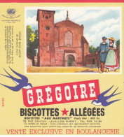 BUVARD & BLOTTER - Biscottes Grégoire - L'église Saint Michel De GAILLAC (Tarn) - Autres & Non Classés