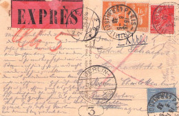 FRANCE - EXPRÈS POSTCARD 1933 PARIS - BERLIN / 7011 - Lettres & Documents