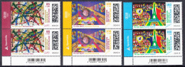 !a! GERMANY 2024 Mi. 3825-3827 MNH SET Of 3 Vert.PAIRS From Lower Left Corners - Olympic Games 2024, Paris - Nuovi