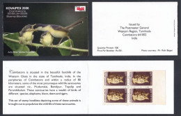 Inde India 2006 Mint Stamp Booklet Kovaipex, Bird, Birds, Wren Warbler, Wildlife, Wild Life, Exhibition - Other & Unclassified