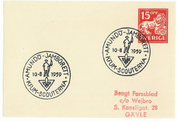 SC 45 - 627 Scout, SWEDEN - Stationery - Used - 1959 - Covers & Documents