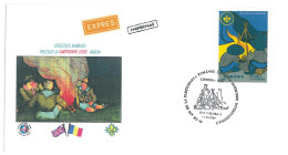 SC 45 - 1256 Scout ROMANIA, Special Stamp - Cover - Used - 2000 - Lettres & Documents