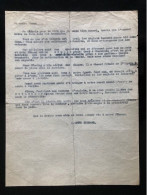 Tract Presse Clandestine Résistance Belge WWII WW2 'Ma Chère Femme' (Je T'écris Pour Te Dire Que Je Suis Bien Nourri...) - Documents