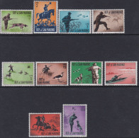 Hunting - 1962 - Unused Stamps