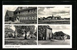 AK Harpstedt /Bez. Bremen, Schule, Post, Denkmal  - Altri & Non Classificati