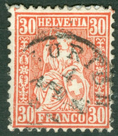 Suisse Yvert 38 Ou Zum 33 Ob TB - Used Stamps