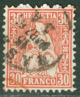 Suisse Yvert 38 Ou Zum 33 Ob TB - Used Stamps