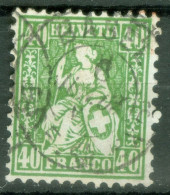 Suisse Yvert 39 Ou Zum 34 Ob TB - Used Stamps