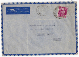 724 GANDON Seule Sur Lettre Par Avion Pour LONDRES - 1921-1960: Modern Tijdperk