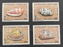 TOGO 1985 - NEUF**/MNH  - LUXE - Série YT PA 564 / 567 - Mi 1866 / 1869 - COQUILLAGES SHELLS - Togo (1960-...)