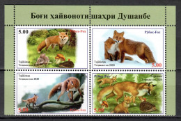 Tajikistan 2020 / Foxes Mammals Animals MNH Fauna Zorros Säugetire / Cu21940  41-8 - Andere & Zonder Classificatie