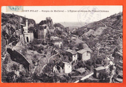 30357 / MONT-PILAT 42-Lore Gorges MALLEVAL Eglise Ruines Vieux Chateau Tampon Hotel 1907 à Mélanie GARRIC Lyon  - Mont Pilat