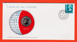 30446 / ⭐ HONG KONG 2 Dollars 1975 Coins Nations Limited Edition Enveloppe Numismatique Numiscover - Hong Kong