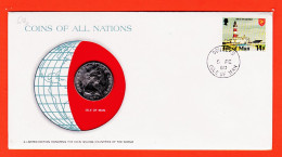 30433 / ⭐ Ilsle Of MAN 10 Pence 1978 Douglas COINS NATIONS Limited Edition Enveloppe Numismatique Numisletter Numiscover - Isla Man