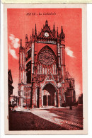 30454 / METZ Moselle La CATHEDRALE Parvis 19.08.1931 Cliché Rouge - Phototypie COMBIER - Metz