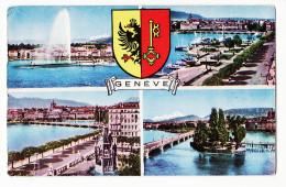 30210 / Suisse GENEVE Multivues 1955 Photo Editeur SARTORI Suisse Switzerland Schwiez Zwitserland - Andere & Zonder Classificatie