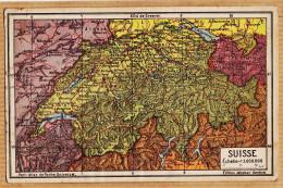 30206 / Carte Géographique SUISSE 3.858 Millions Hab LIECHTENSTEIN 11.000 Hab. 1920s KUMMERLY JEHEBER Genève Suisse 13 - Cartes Géographiques
