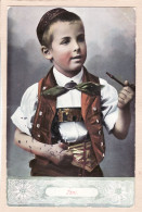 30208 / TONI Enfant à La Pipe Costume Folklore APPENZELL 1906 à Guy De LANGLOIS Tours Litho Color KILCHBERG -Switzerland - Autres & Non Classés