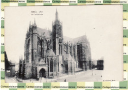 30466 / METZ Période Allemande Moselle DOM Cathédrale Parvis Façade Postkarte 1910s Edition CONRAD - Metz