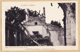 30101 / AUBREVILLE Meuse Les Ruines De L' Eglise CpaWW1 Guerre ARGONNE 1914-18 MARTINET  - Autres & Non Classés