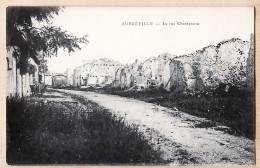 30100 / AUBREVILLE Meuse Cpaww1 Rue CHANTERAINE Ruines Bombardement Guerre 1914-18 - LE DELEY Edit HUSSENET Brabant A - Other & Unclassified