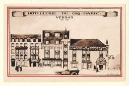 30005 / VERDUN Meuse HOTELLERIE COQ HARDI Café Commerce Dos écrit - MEUSE ULLMANN CPPUB - Verdun