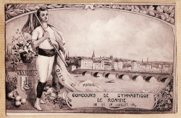 30337 / ROANNE Loire 18 Et 19 Juillet 1914 CONCOURS De GYMNASTIQUE - Patriotique DIEU PATRIE Edit LAFAY BESANCIER  - Roanne