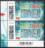 !a! GERMANY 2024 Mi. 3828 MNH Vert.PAIR From Lower Left Corner - Europe: Underwater Fauna & Flora - Unused Stamps