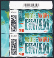 !a! GERMANY 2024 Mi. 3828 MNH Vert.PAIR From Upper Left Corner - Europe: Underwater Fauna & Flora - Unused Stamps